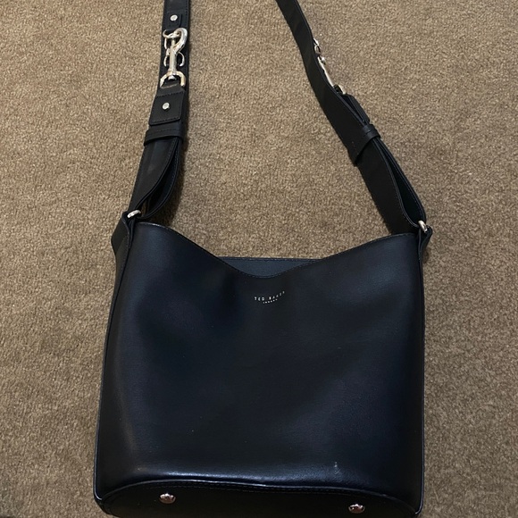 Ted Baker Handbags - Ted Baker Black Shoulder Bag with Silver Accents